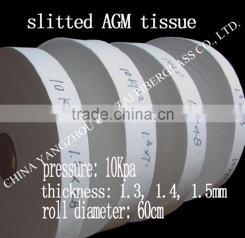 Customized AGM micro fiber tissue in cutting volume