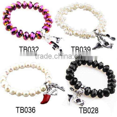 Charms bracelets glass ball jewelry