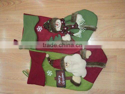 Christmas Day Sock With Santa