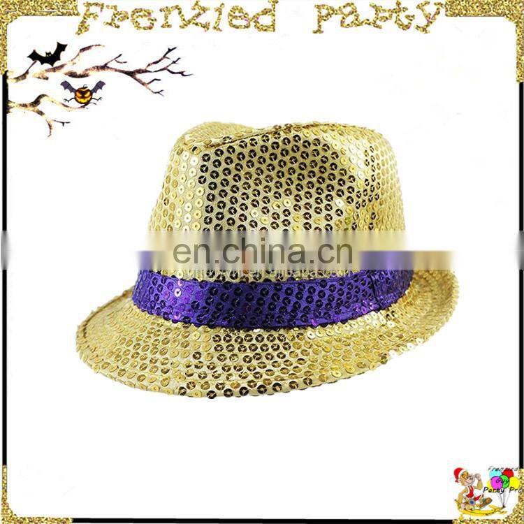 wholesale plastic disco mardi gras color hat FGH-1014