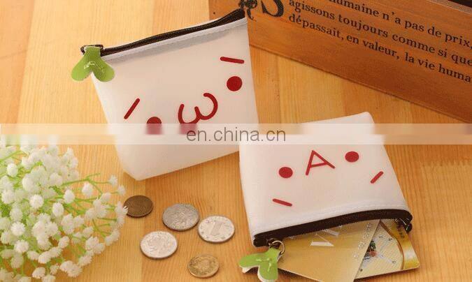 Korean Fashion Candy Color Jelly Glue Coin Purses Children Zipper Change Purse Kids Girl Women Key Earphone Storage Bags