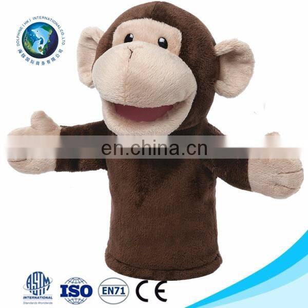 EN71/CE standard New baby toy Custom cute pretty stuffed soft plush pink and white panda toy cheap hand puppet