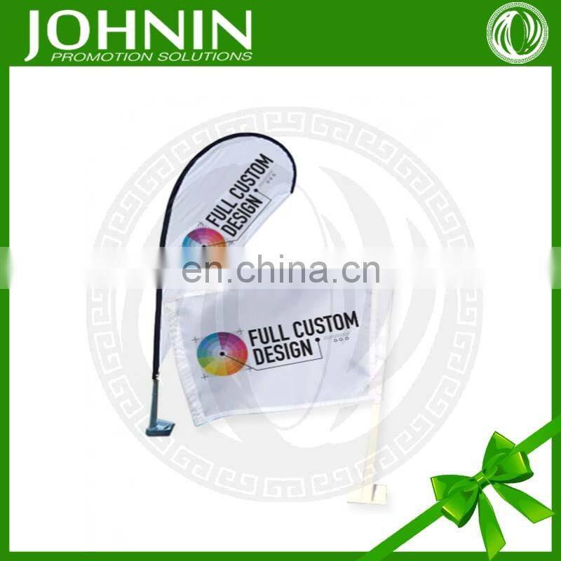 Free Sample Plastic Pole Custom New Design Low MOQ Car Flag