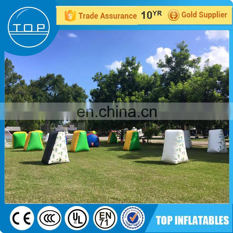 Guangzhou airsoft structure inflatable speedball bunker with great price