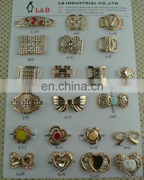 Fashion lady shoe decorative flower pattern plastic shoe ornaments