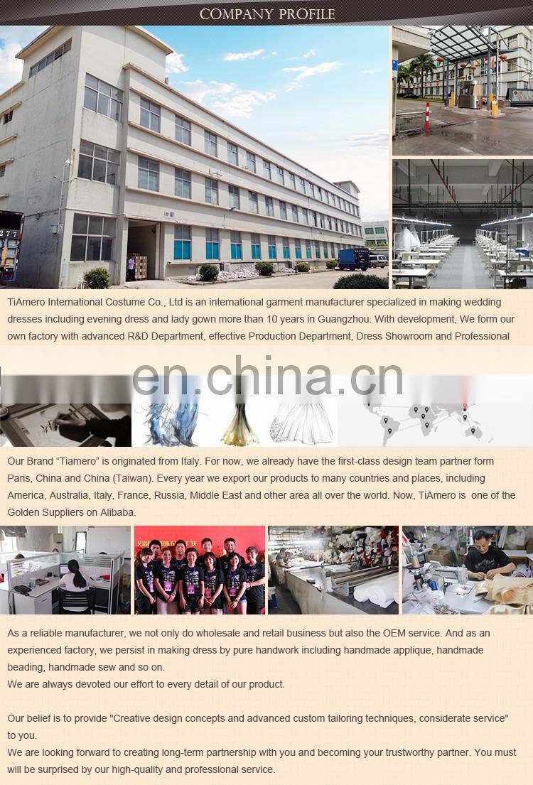 Tiamero peach color party wine deep V backless wedding gowns evening dress ball