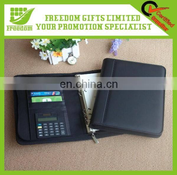 Advertising Logo Printed Leather Notebook With Calculator
