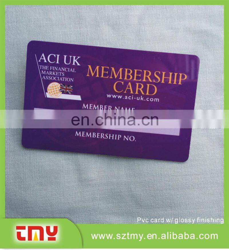 Free design, free sample plastic card for member