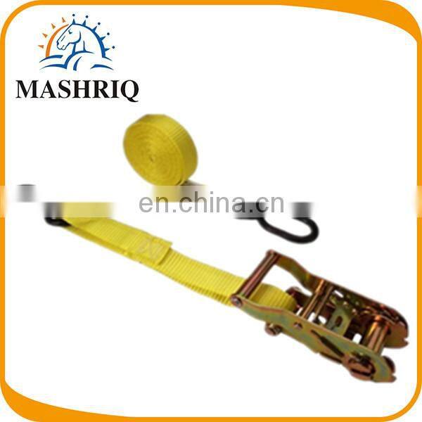 1" ratchet tie down with S hook in cheap price