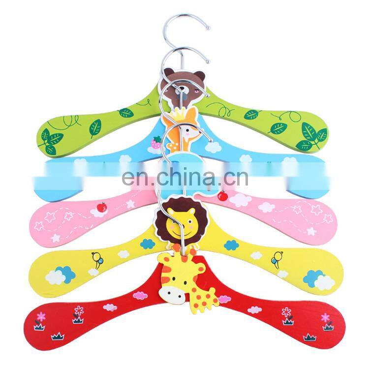 Factory Wholesale Wooden cartoon dog clothes hanger