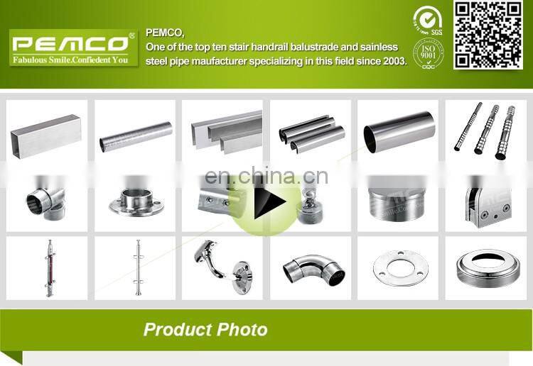 100% Raw Material mold stainless steel baluster stairs glass
