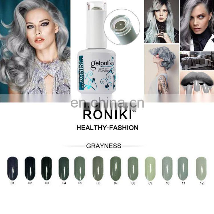 RONIKI Original manufacturer 15ml bottle nail art design uv gel nail polish