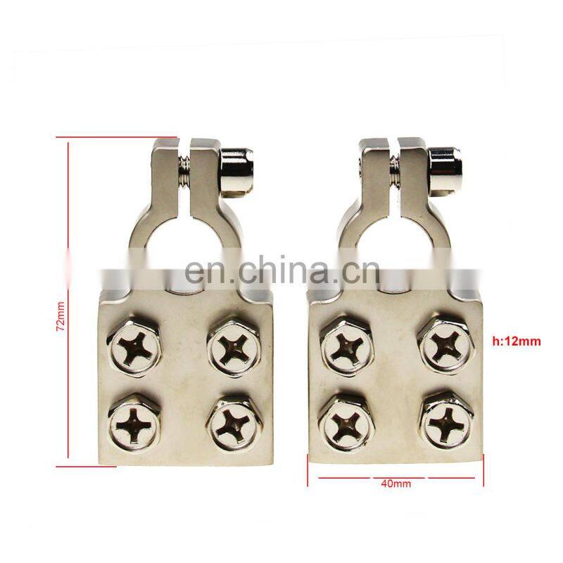 4 ways battery terminal fit with power cable 0GA/2GA/4GA/6GA/8GA/10GA