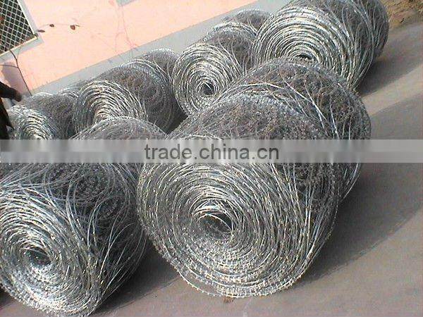 Galvanized Razor Barbed Wire (BTO, CBT)