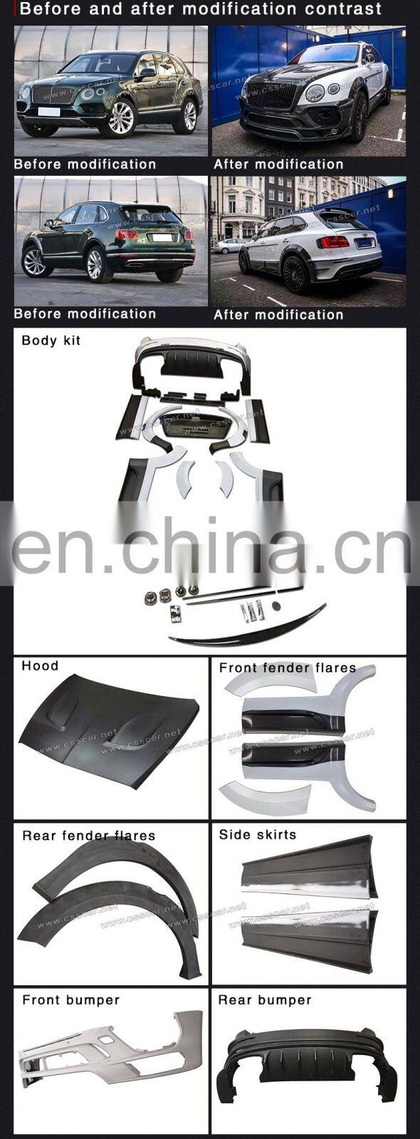 Suitable For Bentley Bentayga MS Style Rear Front Bumper Side Skirt Grill Front Lip Body Kits
