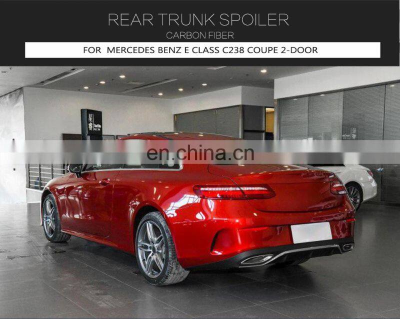Carbon Fiber C238 Sport Car Spoiler for Mercedes Benz E200 E350 E43 E63 Sport Coupe 17-19