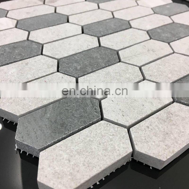JBN High Quality Ceramic Tile Art Mosaic Waterjet cutting design matt surface ceramic Mosaic Wall Tile