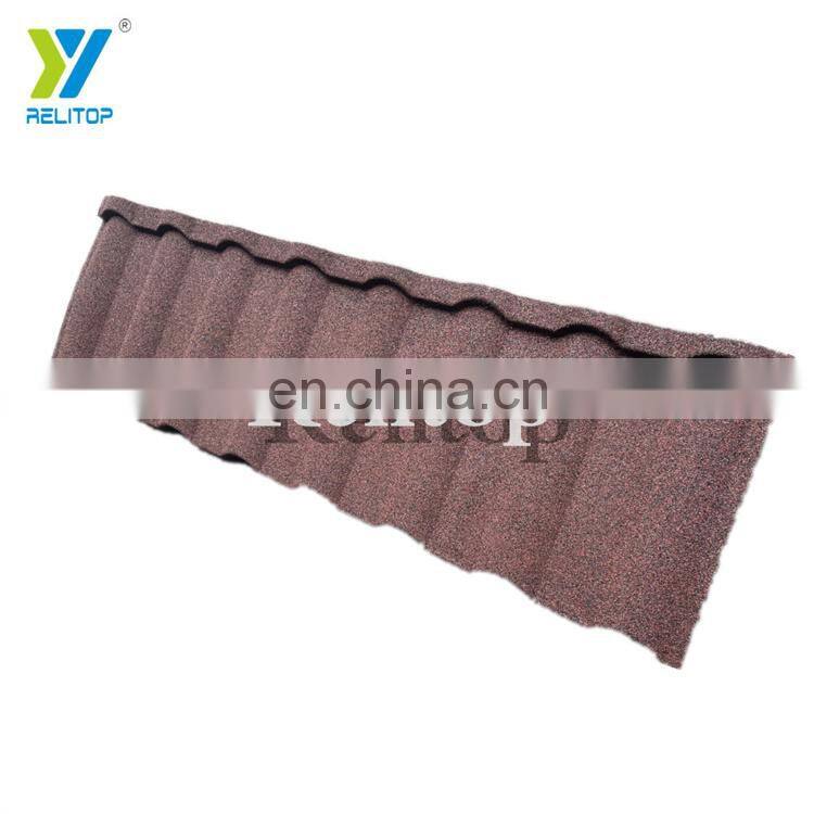 Milano Pure Blue Color Stone Coated Metal Roofing Prefab Villa House Use Galvalume Roofing Sheet Direct Sale From Manufacturer