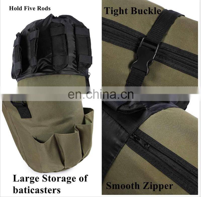 123cm * 34cm Large-capacity 5 Rods and Reels Srorage Fishing Case Fishing Gear Rod Hand Carry Shoulder Fishing Bag