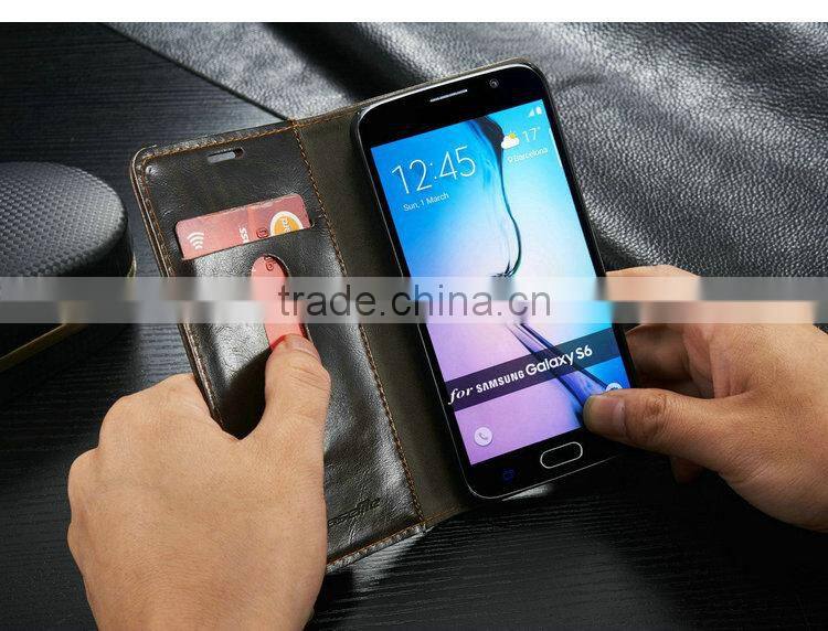 Accessory cover case, wallet leather cases for Samsung S6,phone case for s6