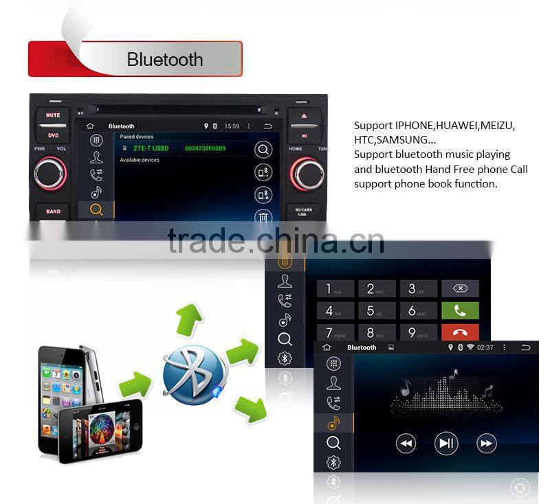 ANDROID 4.4 DOUBLE DIN CAR AUDIO STEREA DVD PLAYER FOR FORD FOCUS FIESTA05-2007 CAR GPS,WIFI,BLUETOOTH,1080P Video Playback,3G O