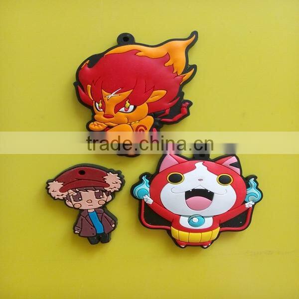 2015 custom rubber keychain / 3d Logo key chain/ soft pvc keychain