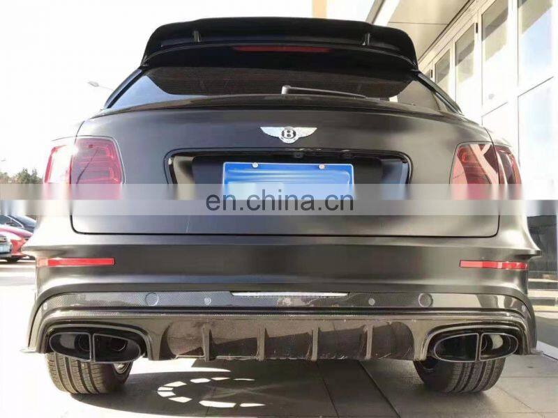 Runde FRP+CF Material For Bentley Bentayga Mansory Style Body Kit Front Bumper Rear Bumper Front Lip Rear Lip Hood Wheel Eyebrow
