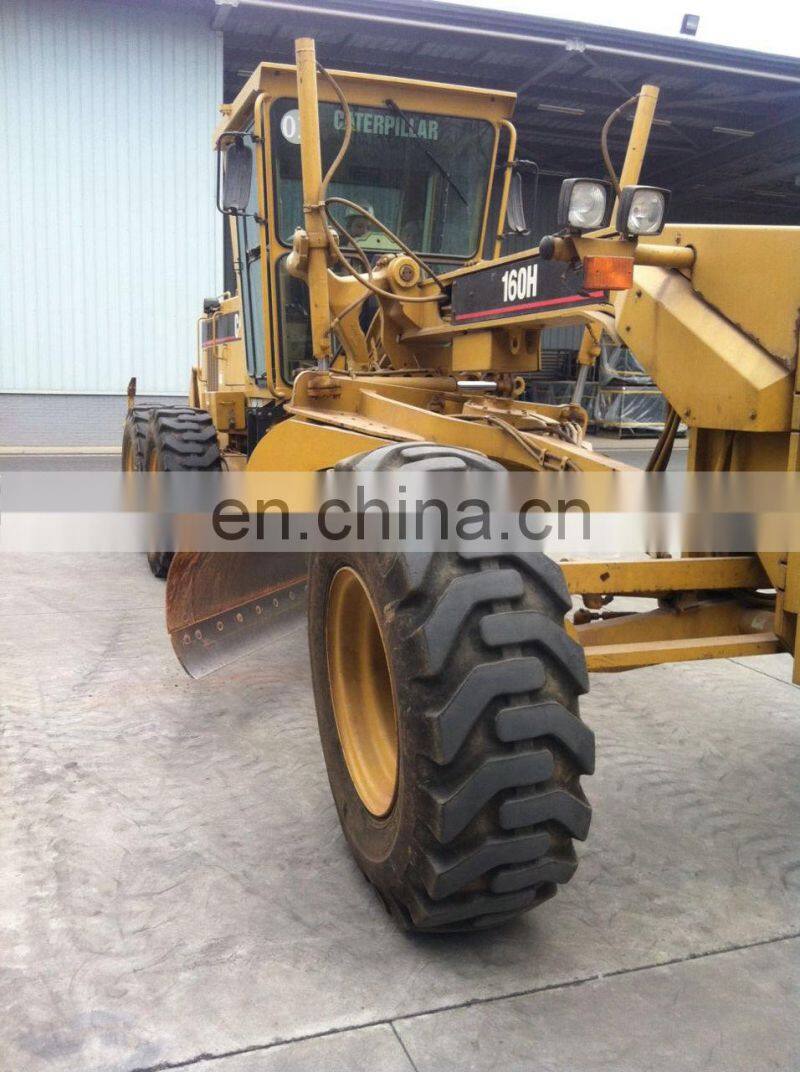 China used Caterpillar 160H motor grader, cat 160H road construction graders
