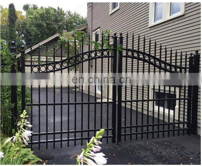 japanese latest automatic little manual iron entrance laser cut metal main craft fence door gate steel garden design