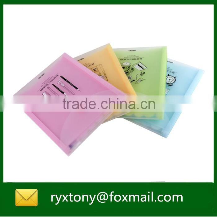 PVC string plastic bag document wallet