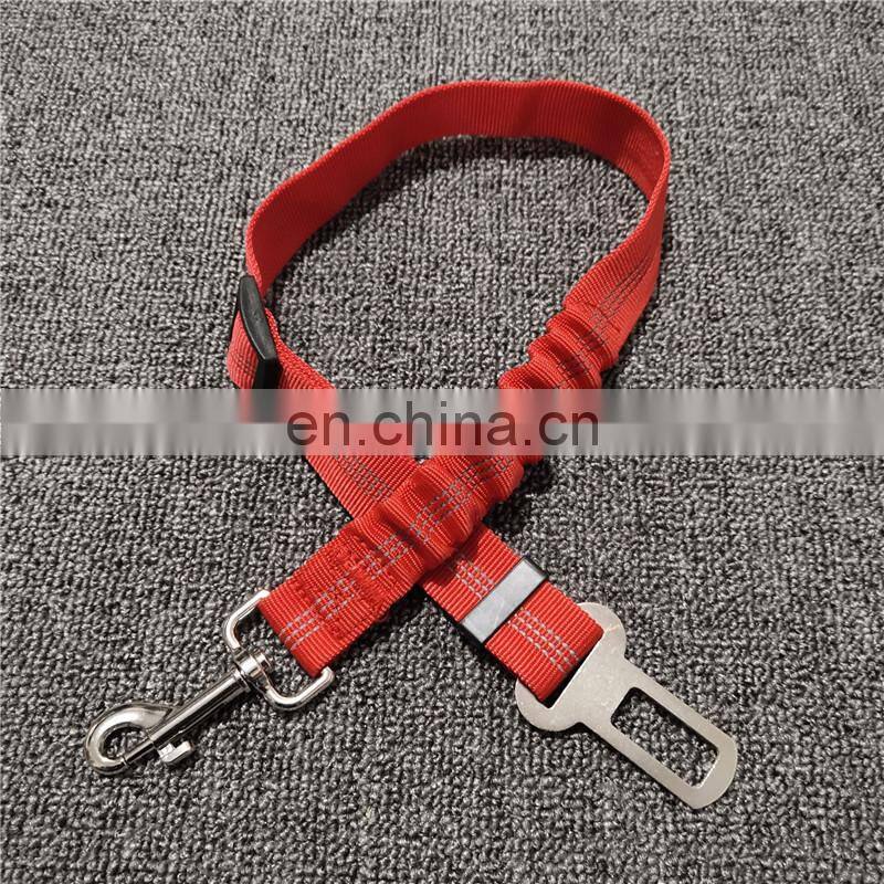 Pet Car Seat Belt Dog Seat Belt Dog Leash Vehicle Belt Adjustable Cushioning Elastic Reflective Safety Rope for Dog Cat