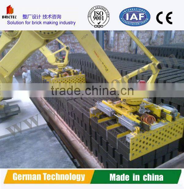 Automatic brick stacker machine in automatic clay brick manufacturing plant