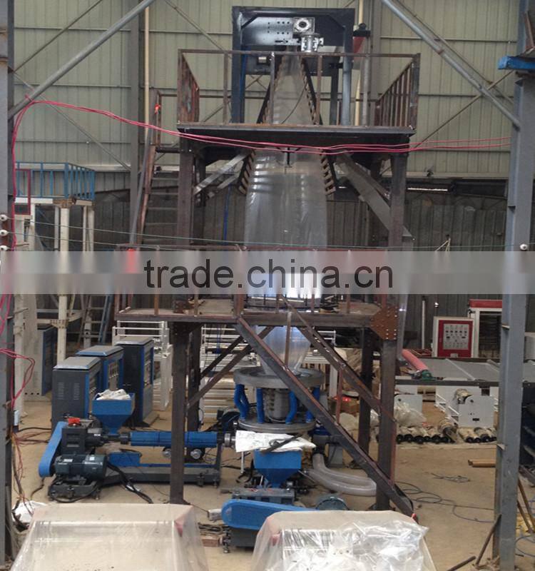 PE film making machine / film blowing machine / A+B+C Three-layer co-extrusion film blowing machine