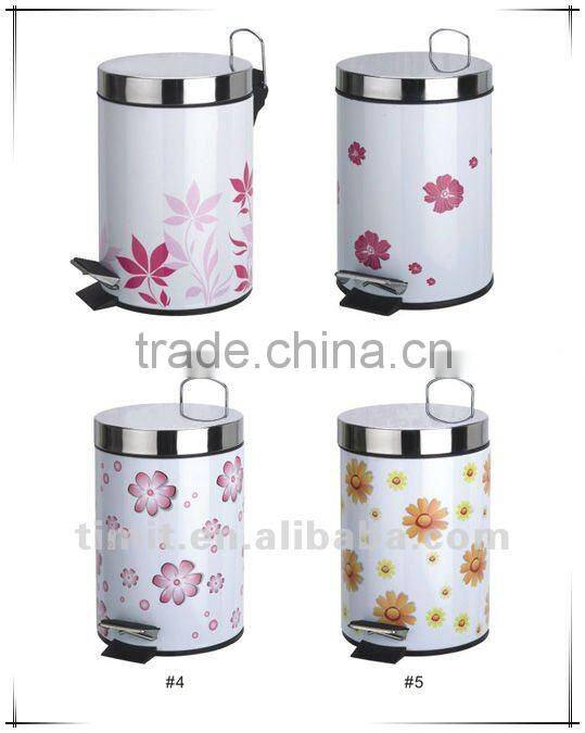 Superior Quality Tinplate Color Printed PP Inner Recycling Bin