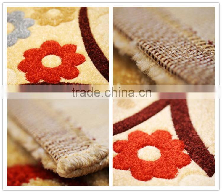 Pretty garden flower printing oem hangzhou high quality polyester carpet