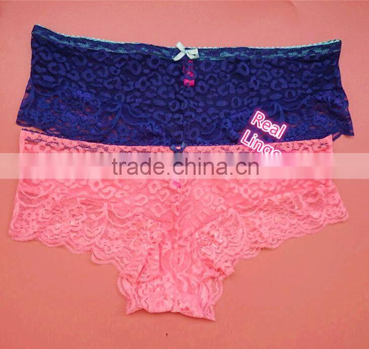 Leopard Jacquard Lace Underwear Set, Plus Size Women Underwear Set