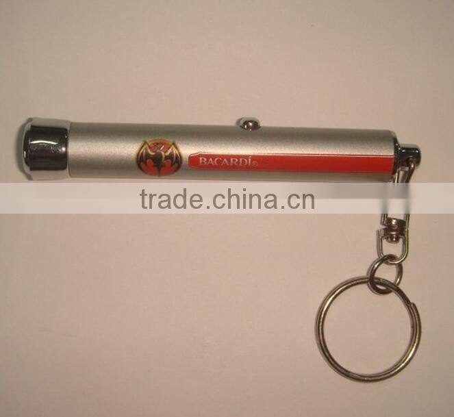 2016 Newly design projection keychain, mini tourch light key holder with customized logo
