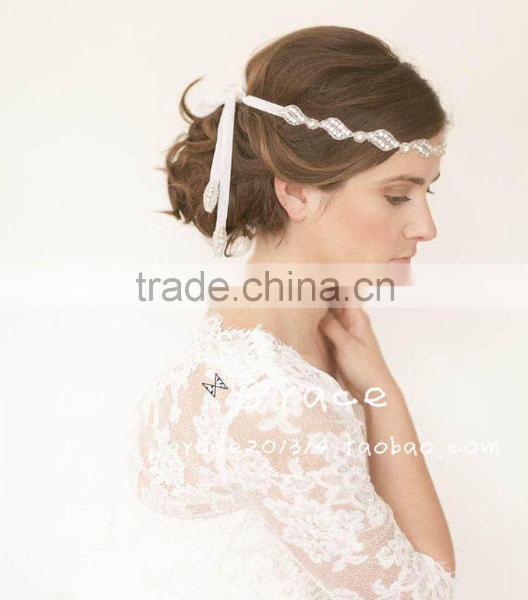 Delicate Latest Lady Wedding Flower Pearls Hairpins White Bridal Fashion Hair Jewelry Accessories