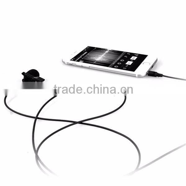 Commlite Lavalier Microphone Clip-on Omni-directional Condenser Mic for Smartphones