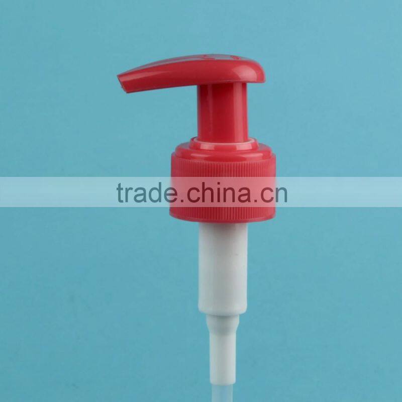 Red wine about plastic lotion pump