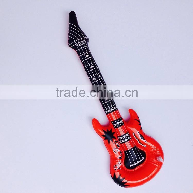 red color inflatable rock guitar toys