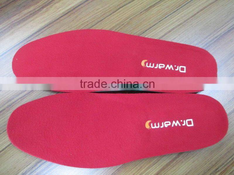 battery powered foot warmer heating shoe insole ski boot insole for winter outdoor sport