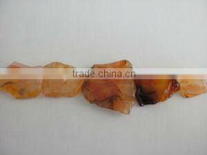 Red Agate slice long drill