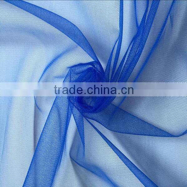 popular 20D 100% polyester bright mono net mesh fabric