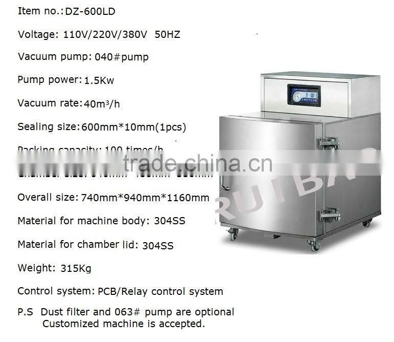 big capacity automatic table top vacuum packer factory