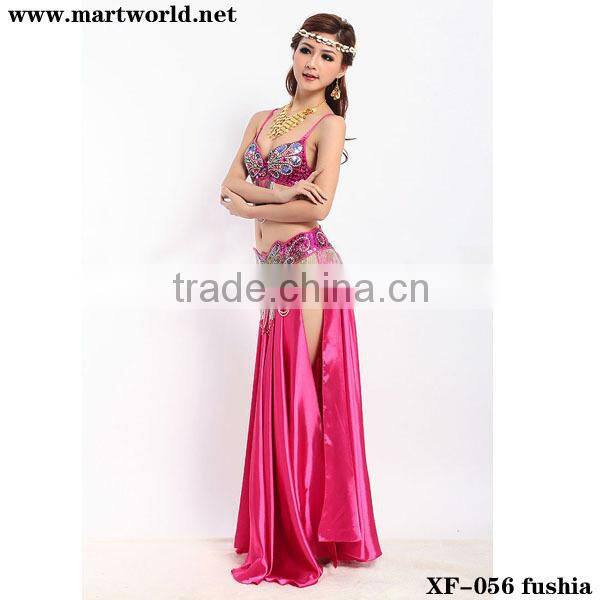 fast shipping colorful bellydancing costumes (XF-056)