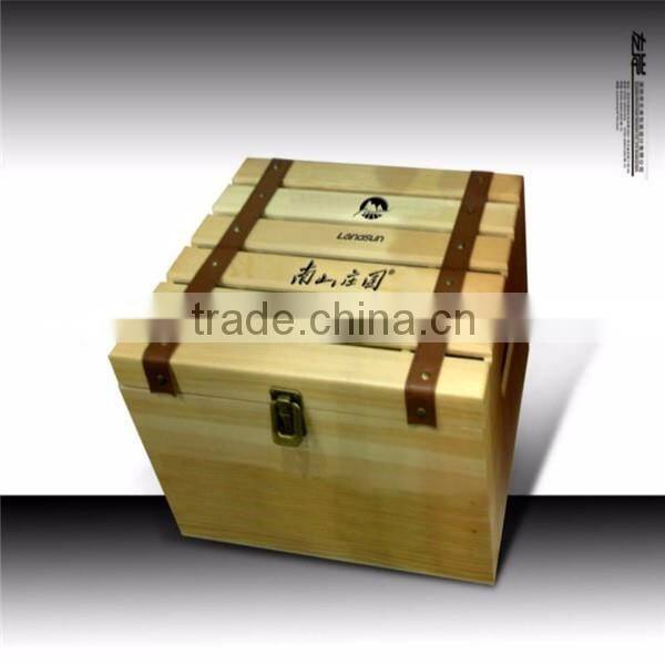 Customzied wooden container to hold red wine