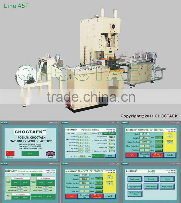 CHINA aluminium foil container production line CTJF-45T