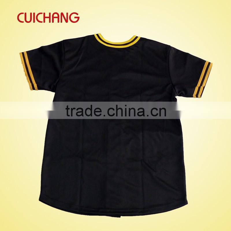 high quality fashion custom baseball jersey with 1 pc MOQ