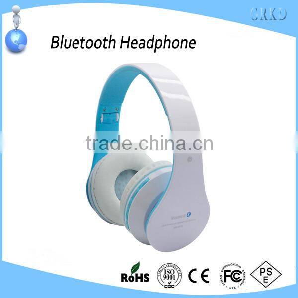 Fashion design earmuff wireless bluetooth headphone with FM radio
